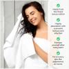 BLUENILEMILLS Egyptian Giza Cotton 3 Piece Towel Set, Luxury Plush Bathroom Essentials, Moisture Wicking, Shower, Spa, Soft, Absorbent Towels, Includes 1 Bath, 1 Hand, 1 Washcloth/Face Towel, Ivory view 3