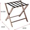 PROHEL Set of 2 Folding Metal Luggage Rack Suitcase Stand - Chrome Stainless Steel Suitcase Holder Stand, Luggage Holder for Bedroom (Color : Silver) view 2