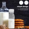 MAGICLULU 6pcs 100ML Beverage Drink Containers Bulk Mini Clear Juice Bottles PET Empty Bottles with Lids for Milk Smoothie Juice Beverages view 3