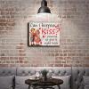 Aluminum Metal Signs Can I Borrow A Kiss Valentine's Day For Home Living Room Bedroom Decor Gifts 12.00"x16.00" view 4