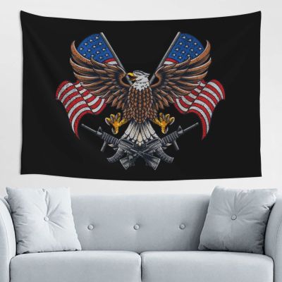 LIFANGMI American Flag and Eagle Tapestry Wall Hanging 60x40 Inch Bedroom Living Room Dormitory Home Decoration Wall Tapestry