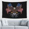 LIFANGMI American Flag and Eagle Tapestry Wall Hanging 60x40 Inch Bedroom Living Room Dormitory Home Decoration Wall Tapestry view 1