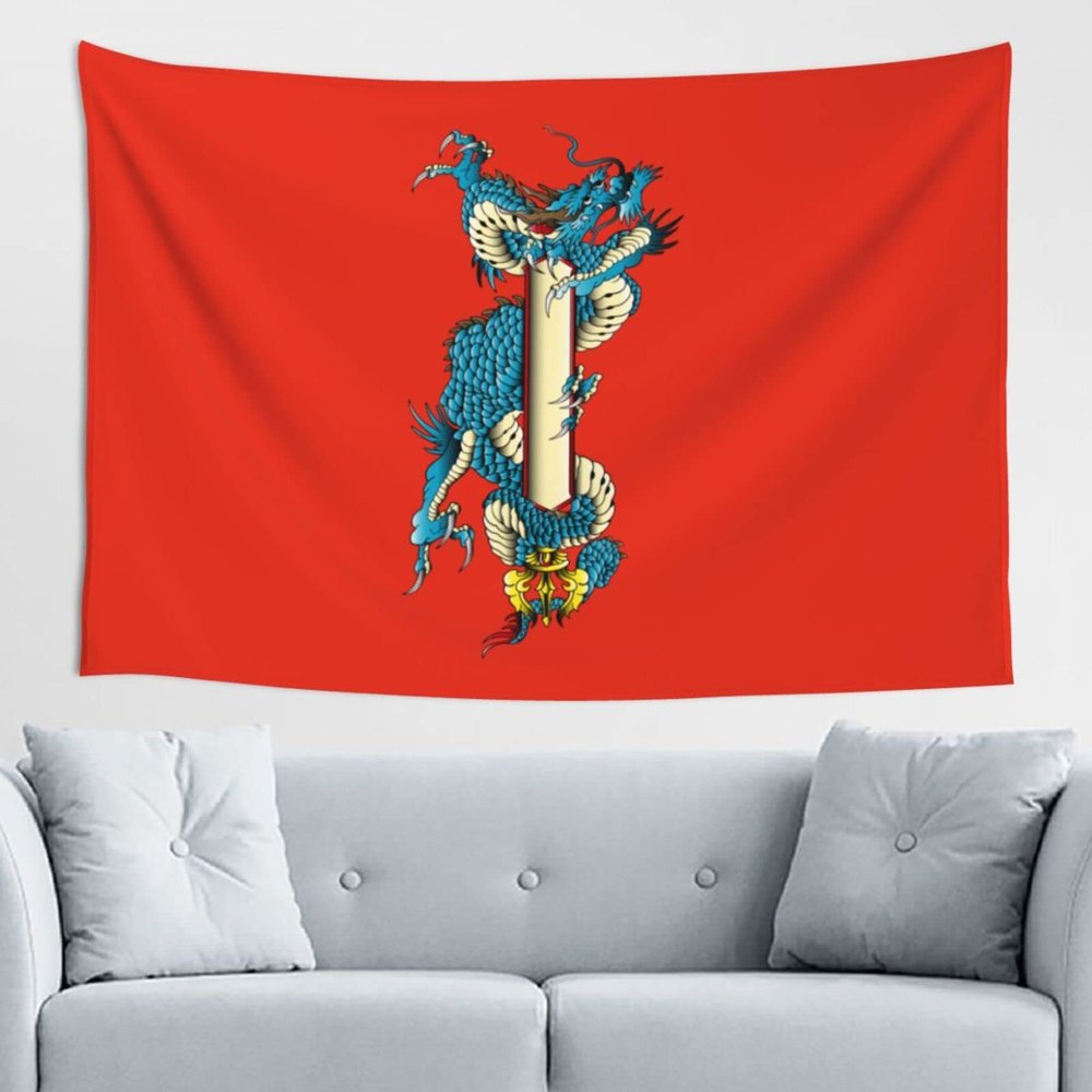 LIFANGMI The Mighty Dragon Tapestry Wall Hanging 60x40 Inch Bedroom Living Room Dormitory Home Decoration Wall Tapestry