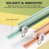 LTSRLL Flexible Ceiling Curtain Track 100cm to 500cm Aluminum Room Divider Bay Window Curtains Rails(Color:Gray,Size:1.5m/4.9ft) view 3