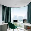 LTSRLL Flexible Ceiling Curtain Track 100cm to 500cm Aluminum Room Divider Bay Window Curtains Rails(Color:Gray,Size:1.5m/4.9ft) view 4