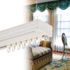 Double Curtain Rail Track With Valance Ceiling Or Wall Mount Curtain Tracks System For Straight Windows - 39" To 236" Sliding Drop Ceiling Curtain Pole Set Strong Load Bearing No Light Leakage(Color:S view 1