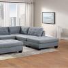 Bishilin Grey Living Room Chair, Accent Chairs for Women Fabric 32.00" L x 26.00" W 35.00" H view 2