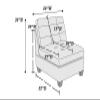 Bishilin Grey Living Room Chair, Accent Chairs for Women Fabric 32.00" L x 26.00" W 35.00" H view 3