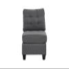 Bishilin Grey Living Room Chair, Accent Chairs for Women Fabric 32.00" L x 26.00" W 35.00" H view 4