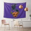 LIFANGMI Fierce Crows and Pumpkins Tapestry Wall Hanging 60x40 Inch Bedroom Living Room Dormitory Home Decoration Wall Tapestry view 2