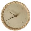 Garneck Wall Clock Hanging Rattan Clock Wooden Mute Living Room Mute Wall Mounted Silent Hanging Silent s Wall Props Basswood Japanese-Style view 1