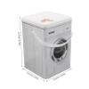 KALLORY Laundry Powder Storage Box Washing Machine Shaped Container for Laundry Beads and Powders Durable Design Stackable Multi-functional view 2