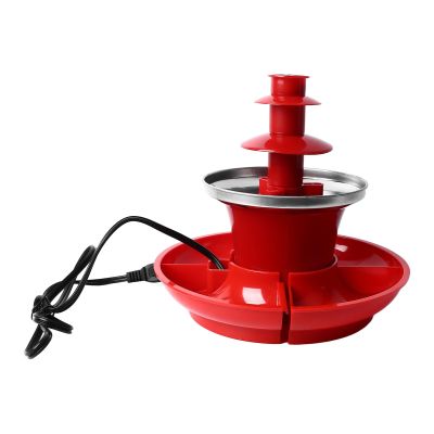 gernie 3 Tier Electric Chocolate Fondue Fountain Machine for Parties, Detachable Chocolate Fountain for Melts Cheese, Queso, Candy, and Liqueur, for Party Games Night Christmas Halloween