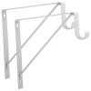 Kichvoe 2pcs Wall Mounted Metal Brackets for Floating Shelves Heavy Duty Closet Rod Supports Stylish Design for Easy Installation and Use view 1