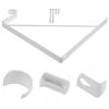 Kichvoe 2pcs Wall Mounted Metal Brackets for Floating Shelves Heavy Duty Closet Rod Supports Stylish Design for Easy Installation and Use view 2