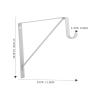 Kichvoe 2pcs Wall Mounted Metal Brackets for Floating Shelves Heavy Duty Closet Rod Supports Stylish Design for Easy Installation and Use view 3