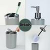 VINGAA Bathroom Sets Accessories, Bathroom Accessories Sets Complete, Electroplating Process PP Plastic Bathroom Accessories Set, Bath Accessories Set, Bathroom Accessory Set, for Home, Bathroom view 3