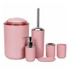 VINGAA Bathroom Accessories Sets Complete, Bathroom Accessory Set with Trash Can, Durable PP Plastic Set of 6 Bath Accessories Set, Bathroom Accessory Set, Bathroom Sets Accessories, for Bathroom view 1