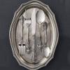 Silverware Set for 6, 30 Piece Stainless Steel Exquisite Court Style Stainless Steel Tableware in Ergonomic Design Size and Weight Food Grade Stainless Steel Including Steak Knife Fork and Spoon view 1