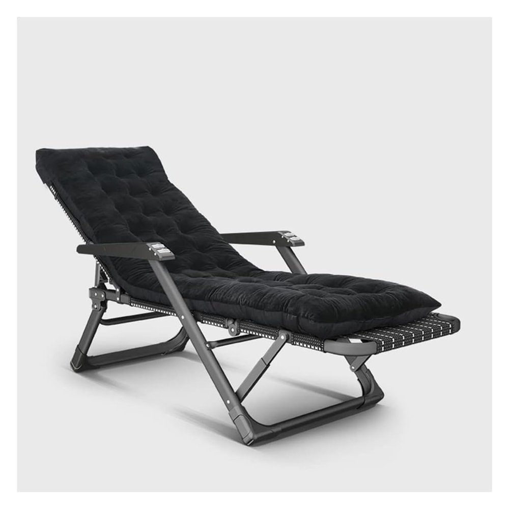 Chair Lounge Chair Living Room, Patio Chairs With Foot Rest, Lay Flat 5-position Portable Lightweight Heavy-duty Adjustable Camping Reclining Chair With Pillow Removable Soft Cushion ( Color : Dolphin