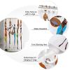 Zhadongli Art African Female Skirt Fashion Shower Curtain Bathroom Waterproof Fabric Toilet Simple Style Decor Shower Curtains 240x175cm(94x69in) view 3