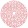 REWIS Luxury Christmas Tree Skirt with Sock Pink 4 ft Fabric Xmas Tree Skirt Christmas Tree Skirt Christmas Tree Skirt for Christmas Tree view 3