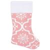 REWIS Luxury Christmas Tree Skirt with Sock Pink 4 ft Fabric Xmas Tree Skirt Christmas Tree Skirt Christmas Tree Skirt for Christmas Tree view 4