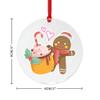 DOREENABE Clear Round Acrylic Christmas Ornaments Groom Gift from Bride Hanging Ornament for Winter Christmas Tree Decorations Our First Christmas Married Date Calendar Christmas Keepsake view 2
