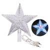 HATLEUES Christmas Star Tree Topper with LED Light - IP65 Waterproof Glowing 3D Star Holiday Ornament - Multicolor view 1