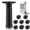 BETTFOR Wine Saver Pump with 8 Vacuum Wine Stoppers, Wine Bottle Stoppers with Food Grade Silicone Leak proof Keep Fresh Suitable for All Standard Wine Bottles view 1