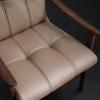 RUANLOV Modern Upholstered Dining Room Chairs, Solid Wood Chair with Backrest, Designer Dining Chair, with Armrests, Mortise and Tenon, Microfiber Leather, Casual, Open Back Home DCor (A) view 4