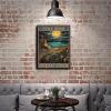 Aluminum Retro Art Tin Sign Stay Wild Ocean Child For Bars Restaurants Garages Cafes Tin Signs 12.00"x16.00"Black Metal Frame view 4