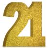 21st Birthday Decorations for Men and Women,21st Anniversary Decorations,Gold Glitter 21st Birthday Party Centerpieces for Table Decorations,21 Table Topper Decor view 1