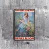 Aluminum Retro Art Tin Sign Live Life In Full Bloom For Home Living Room Bedroom Decor Gifts 8.00"x12.00"Black Metal Frame view 3