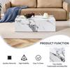 BAOPIN Faux Marble Coffee Table, Rectangle MDF Coffee Tables for Living Room, Tea Table Center Table for Home, TV Table view 3