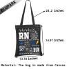 Registered Nurse Tote Bag Nurse Survival Kit Gift RN Shopping Bag for RN Graduation Gift (RN) view 2