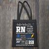 Registered Nurse Tote Bag Nurse Survival Kit Gift RN Shopping Bag for RN Graduation Gift (RN) view 4