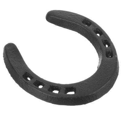 LIOOBO Metal Horseshoe Decor Cast Iron Horseshoe Sculpture Wall Hanging Ornament Horse Decor for Home