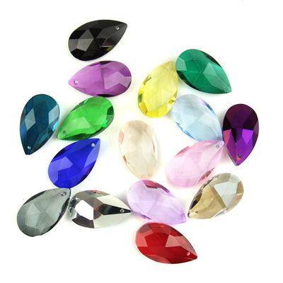 Chandelier Crystal Prisms Pendants 38mm/50mm/63mm/76mm Drop Crystal Pendant Chandelier Faceted Prism Chandelier Crystal Prisms Pendants (Color : 76mm 40pcs)