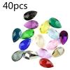 Chandelier Crystal Prisms Pendants 38mm/50mm/63mm/76mm Drop Crystal Pendant Chandelier Faceted Prism Chandelier Crystal Prisms Pendants (Color : 76mm 40pcs) view 2