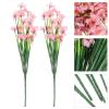 ABOOFAN 8pcs Outdoor Artificial Violet Flowers Weather-Resistant Faux Floral Decor for Party for Low-Maintenance Arrangements No Watering Required view 4