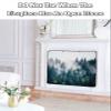 Green Summer Forest Fireplace Cover Decorative, Magnetic Fireplace Cover Indoor Fireplace Blanket Insulation Fireplace Draft Stopper Save Energy Fog Natural Scenery Ombre Texture 36" Wx27 H view 3
