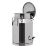 12~60L Heavy-duty 201 Stainless Steel Milk Can with Drip-free Spigot, Water Beverage Drink Dispenser Milk Pail Bucket for Milk Wine Oil (20L) view 1