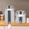 12~60L Heavy-duty 201 Stainless Steel Milk Can with Drip-free Spigot, Water Beverage Drink Dispenser Milk Pail Bucket for Milk Wine Oil (20L) view 2