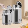 12~60L Heavy-duty 201 Stainless Steel Milk Can with Drip-free Spigot, Water Beverage Drink Dispenser Milk Pail Bucket for Milk Wine Oil (20L) view 3