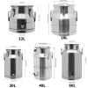 12~60L Heavy-duty 201 Stainless Steel Milk Can with Drip-free Spigot, Water Beverage Drink Dispenser Milk Pail Bucket for Milk Wine Oil (20L) view 4