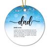 Guangpat Christmas Dad Definitions Ornaments Holiday Stocking Stuffer Keepsake Decoration Hanging Xmas Bauble for Christmas Tree Decorations Party Supplies view 1