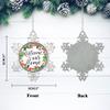 DOREENABE Christmas Ornaments Tennis Decorations Ornament Keepsake Holiday Present Tennis Ball Merry Christmas Snowflakes Ornaments Personalized Christmas Ornaments view 2