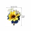 2/4/6 PCS Artificial Sunflower Wrist Corsage and Boutonniere Set Artificial Sunflower Boutonniere Corsage Wristlet with Berries Silk Corsage Wristband Flower Decor for Wedding(4Pcs Corsage Flower) view 2