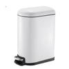 LUNIZ Kitchen Trash Can Indoor Gap Rectangular Stainless Steel Trash Can with Lid Household Living Room Bedroom Bathroom Stainless Steel Foot-Operated Trash Can Office Wastebasket (Size : 10L) view 1